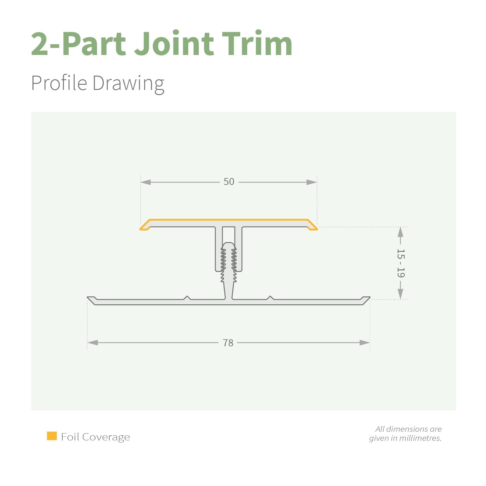 NatureClad Cladding 2-Part Joint Trim