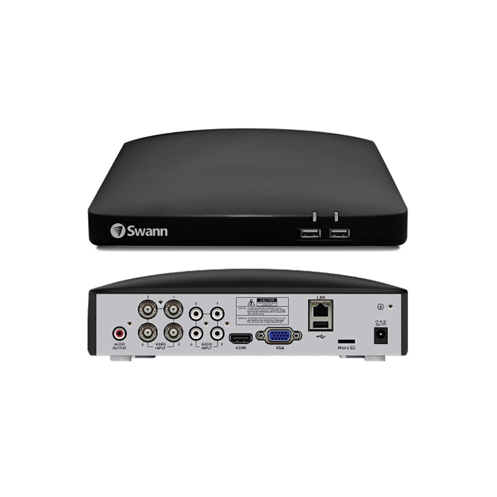 Swann 1080p 64GB 4-Channel Wired DVR CCTV Kit with 2 Bullet Cameras