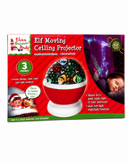 Elf Moving Ceiling Projector Kids Christmas Night Light 3 Modes Rotating LED