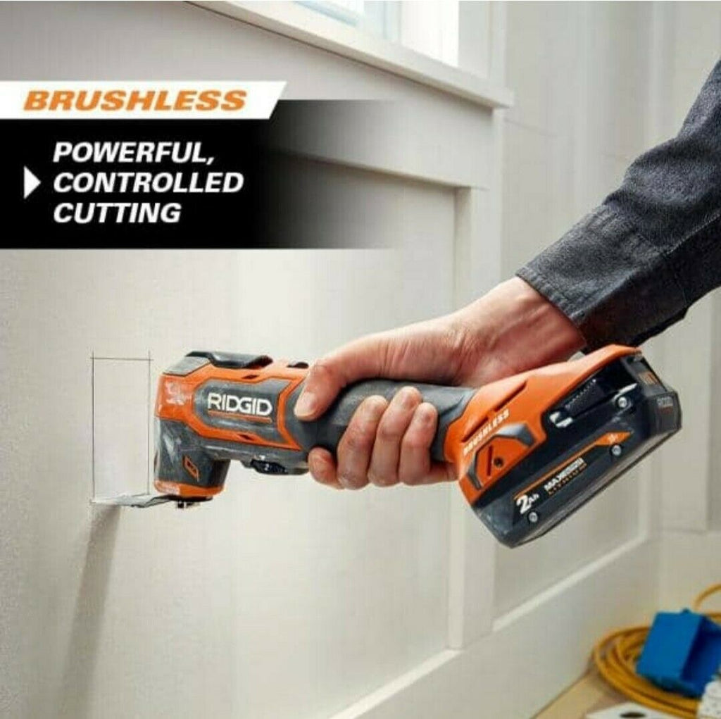 Open Box -  RIDGID 18V Brushless Cordless Oscillating Multi-Tool (Tool Only)