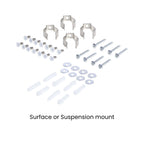 Satco|Nuvo 65-905 8-Foot Type B Lamp Ready Fixture 120-347V G13/Fa8/R17d Interchangeable Holders White Finish