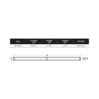 Satco|Nuvo 65-905 8-Foot Type B Lamp Ready Fixture 120-347V G13/Fa8/R17d Interchangeable Holders White Finish