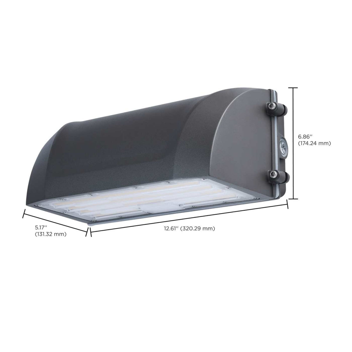 Satco|Nuvo 65-941 Selectable Full Cutoff LED Wall Pack, 11904 Lumens, 80W/60W/45W, 3K/4K/5K, 120-277V, Bronze