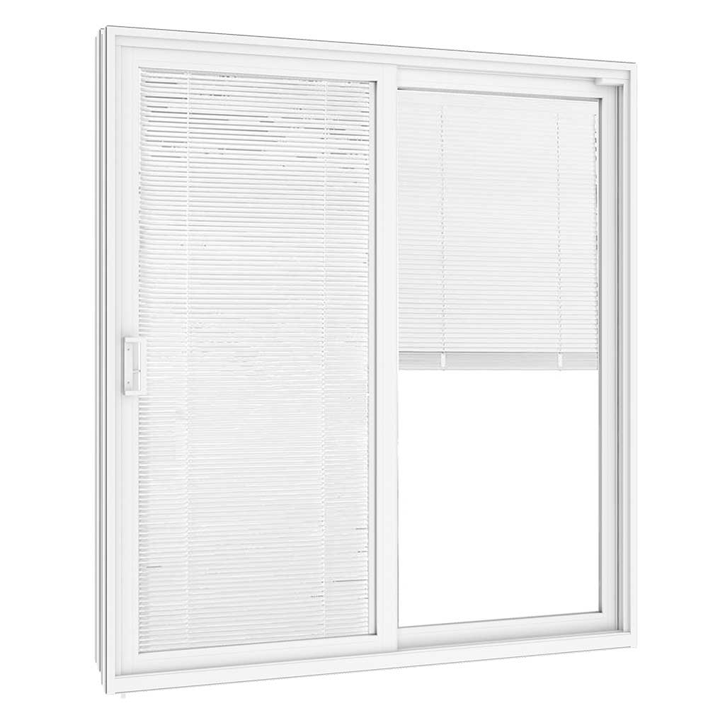 Vinyl Slider Patio Door 650 with Blinds Between the Glass