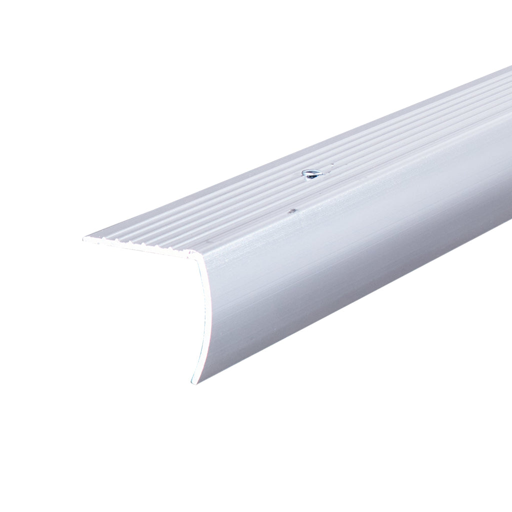 1-5/8 In. X1-5/8 In. X96 In. Bright Clear Aluminum Stair Edging Smooth