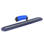 Bon Tool Blue Steel Round End Finish Trowel - Comfort Wave Handle