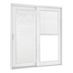 French Slider 670 Vinyl Slider Patio Door with Mini Blinds