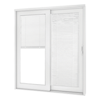 French Slider 670 Vinyl Slider Patio Door with Mini Blinds
