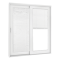 French Slider 670 Vinyl Slider Patio Door with Mini Blinds