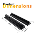 Exotronic 680mm Black Long ABS Solar Bracket Pair