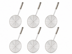 6PCS Stainless Steel Spider Skimmer Strainer Wire Mesh Scoop Frying Ladle Kitchen Tool