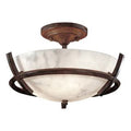 Open Box - Minka Lavery 687-14 3 Light 14" Width Semi-Flush Ceiling Fixture from the Calavera Collection