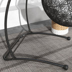 C-Shape Hammock Chair Stand, 330 LBS Capacity, Black