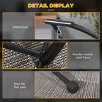 C-Shape Hammock Chair Stand, 330 LBS Capacity, Black