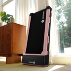 DeerRun Z10 12% Auto Incline Smart Walking Pad Treadmill with remote control Pink-Fat-burning & fitness friendly