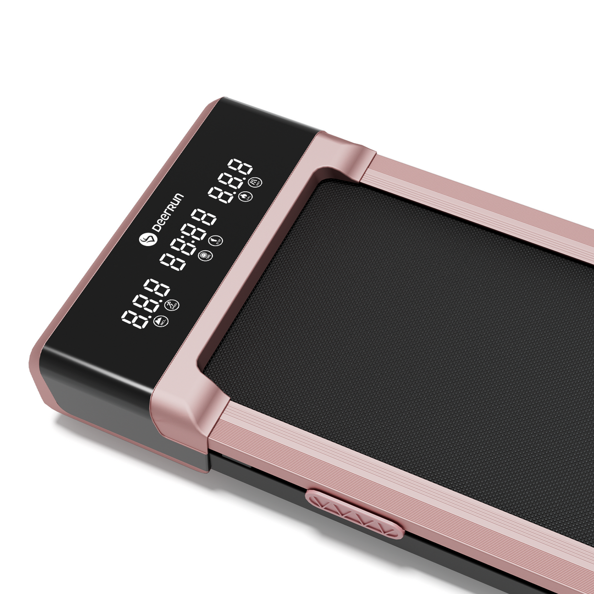 DeerRun Z10 12% Auto Incline Smart Walking Pad Treadmill with remote control Pink-Fat-burning & fitness friendly