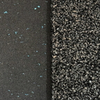 Commercial Premium Rubber Gym Flooring -  Black/Blue Flecks 1m x 1m x 15mm