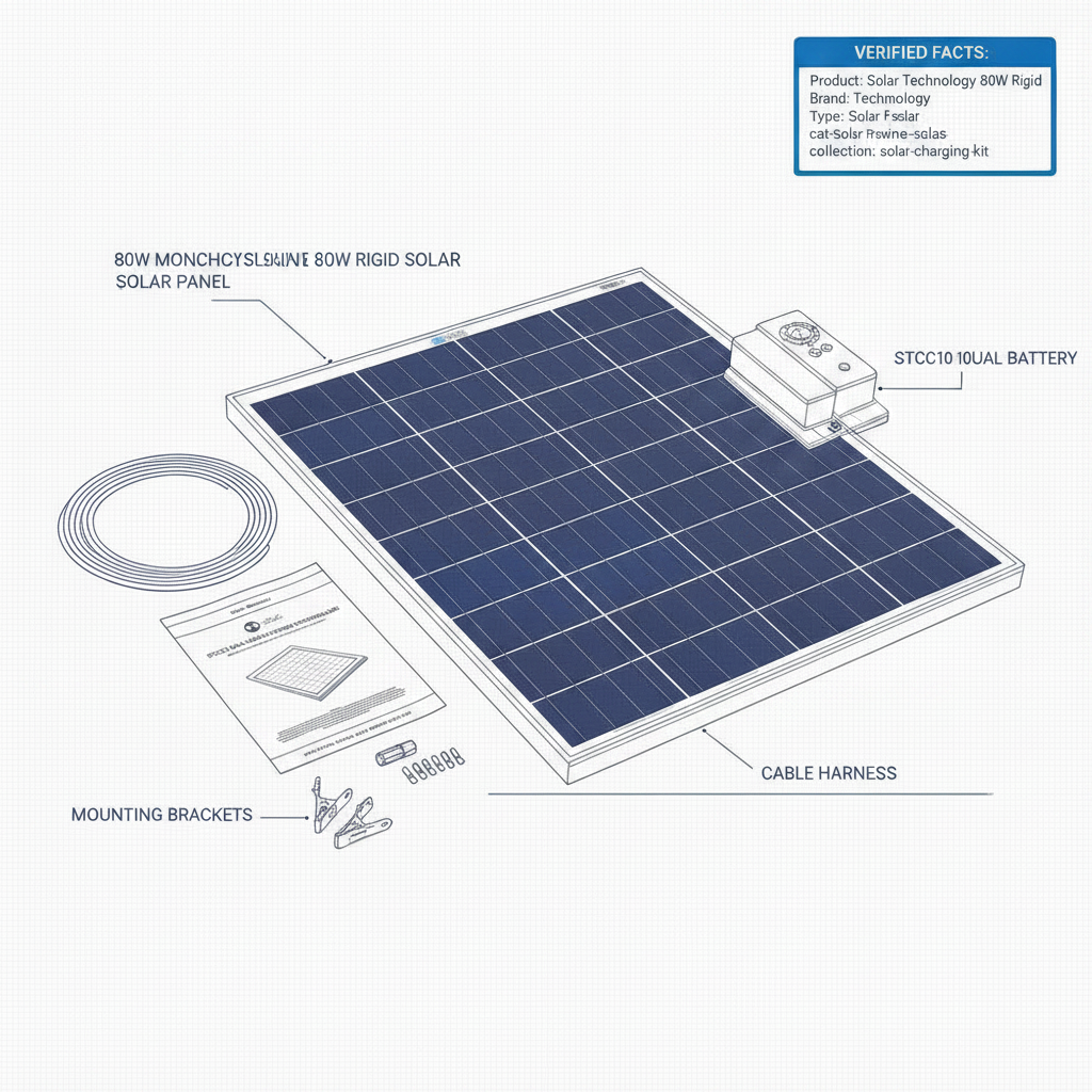 Solar Technology 80W Rigid Solar Panel Kit