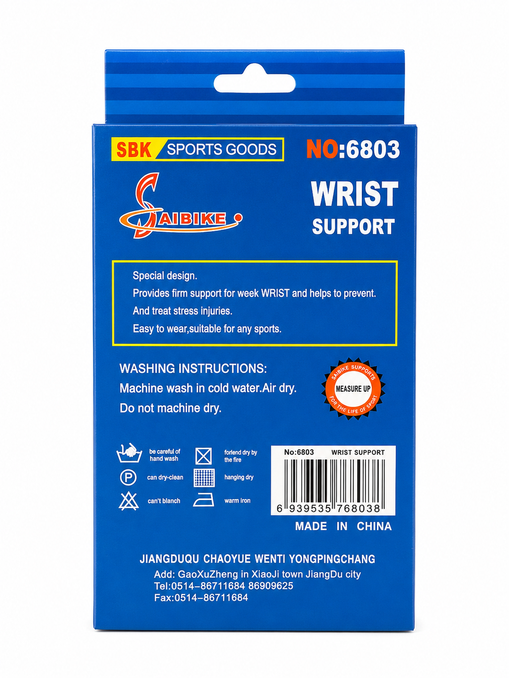 3PCS Wrist Support Brace Compression Band Sports Gym Tennis Arthritis Support Blue