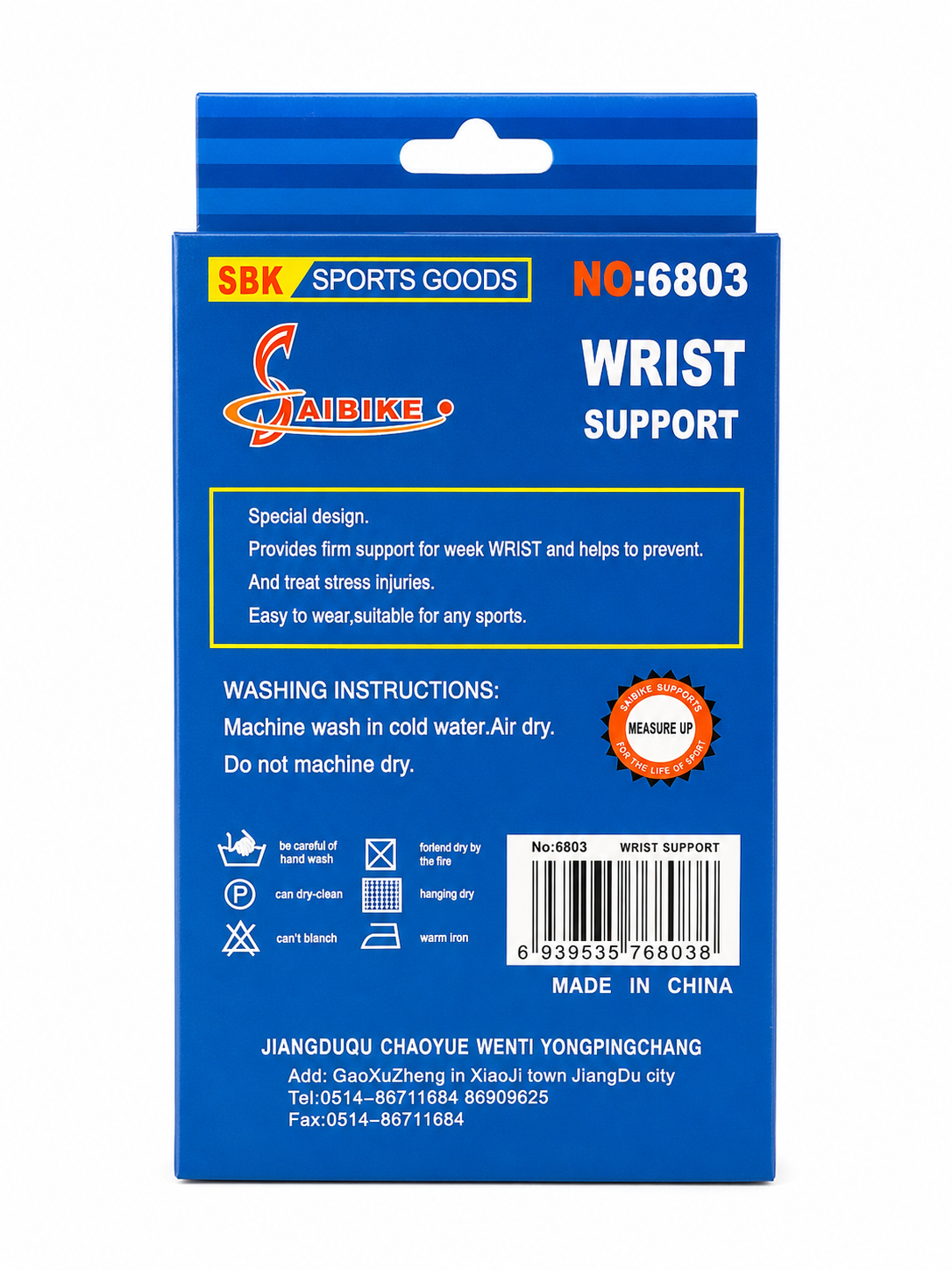 3PCS Wrist Support Brace Compression Band Sports Gym Tennis Arthritis Support Blue