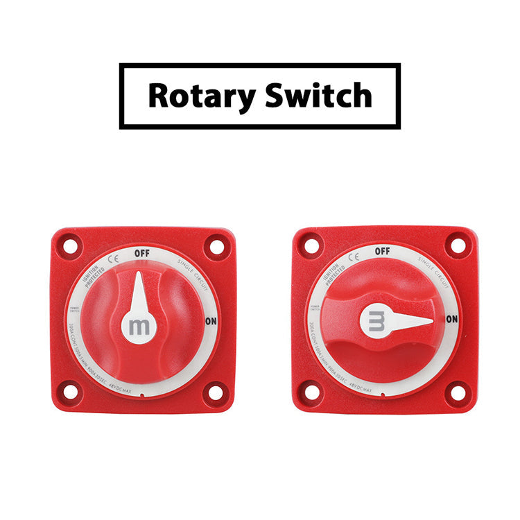Skyenergi Mini On-Off Battery Switch with Knob - Red - 6006