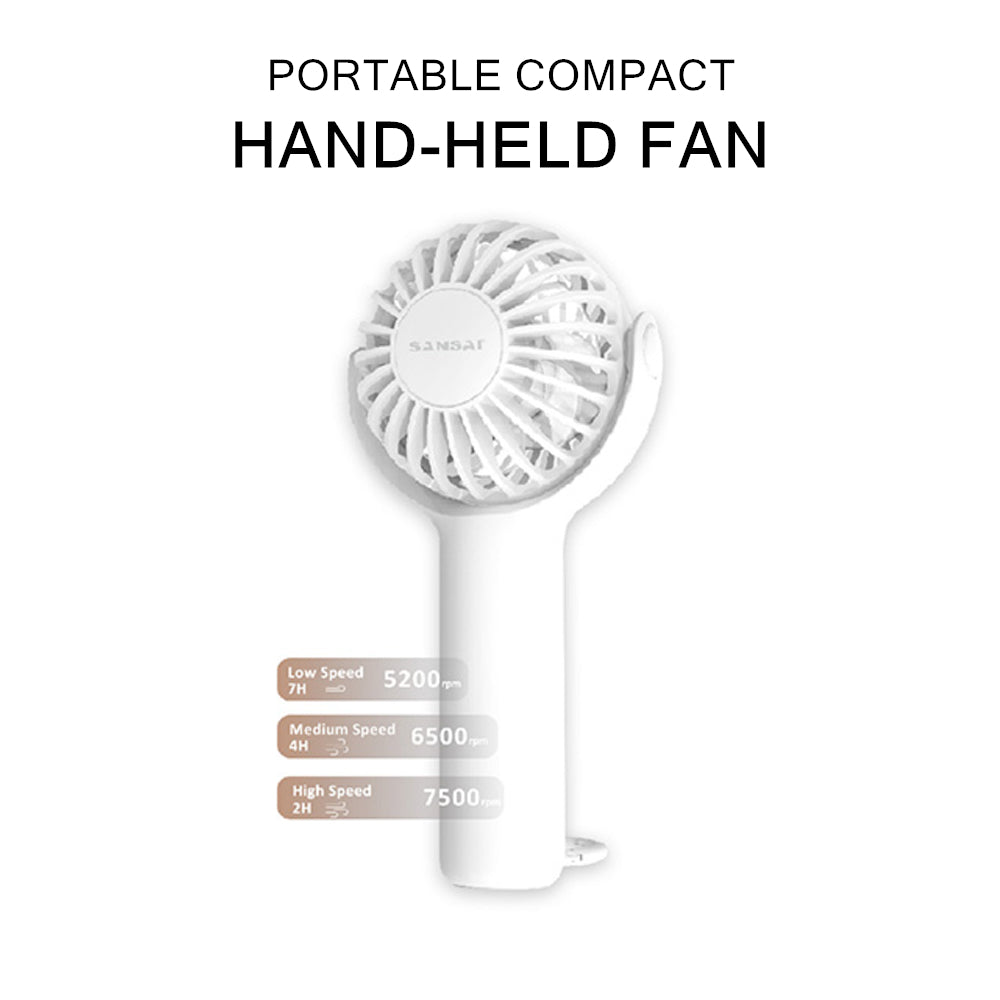 Portable Hand-Held Mini USB Rechargeable Fan Travel Desk Cooler Fans Pocket Size