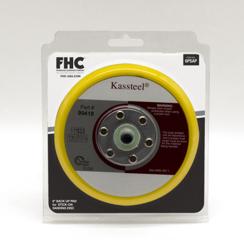 FHC 6" Back-Up Pad for Stick-On Sanding Discs - 6PSAP