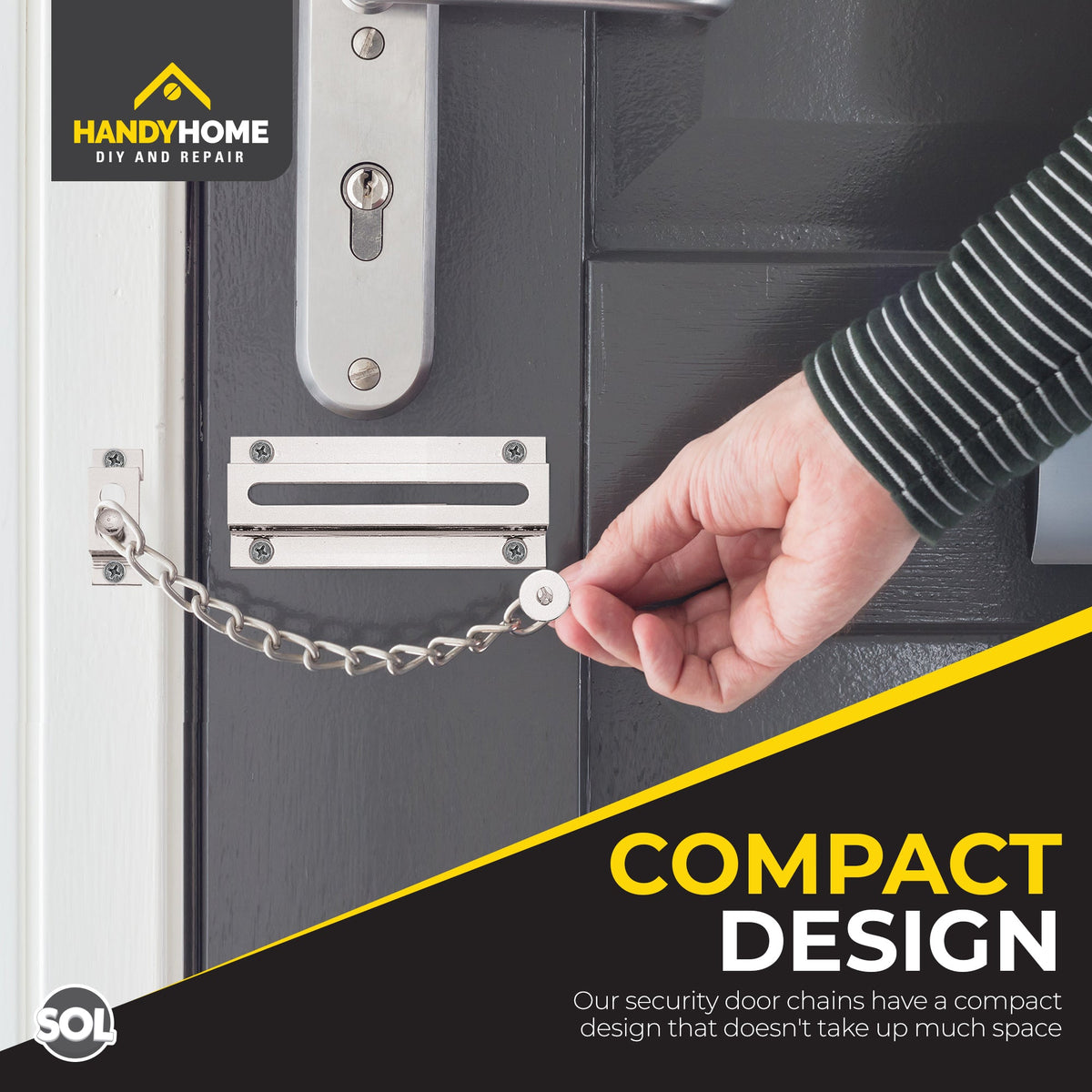 Door Chain Lock for Home Security | 2 Pack