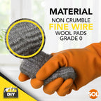 Steel Wool Pads Fine Grade 0 | Multipurpose Metal Scourers | 48 Pack
