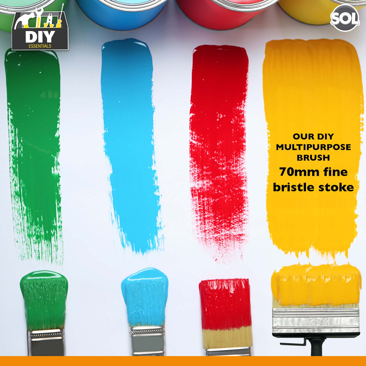 Bulk Fence Paint Brushes | Block Set Decking Shed Masonry | 96 Pack