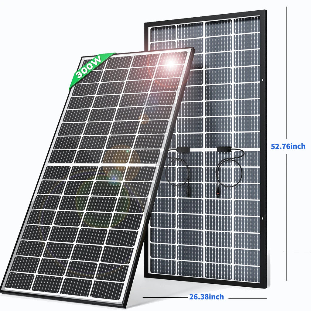 2 Pack 700W 12V Bifacial Monocrystalline Fixed Solar Panels – 1400W Bundle