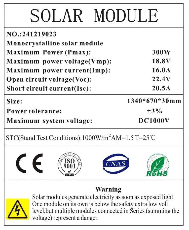 700W 12V Bifacial Monocrystalline Fixed Solar Panel – Caravan RV Off-Grid