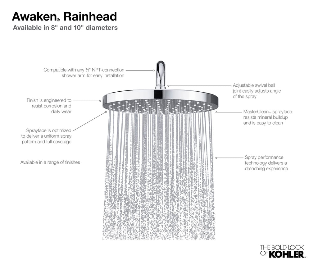 Open Box - Kohler K-76464-Y-BL - Shower Heads Showers