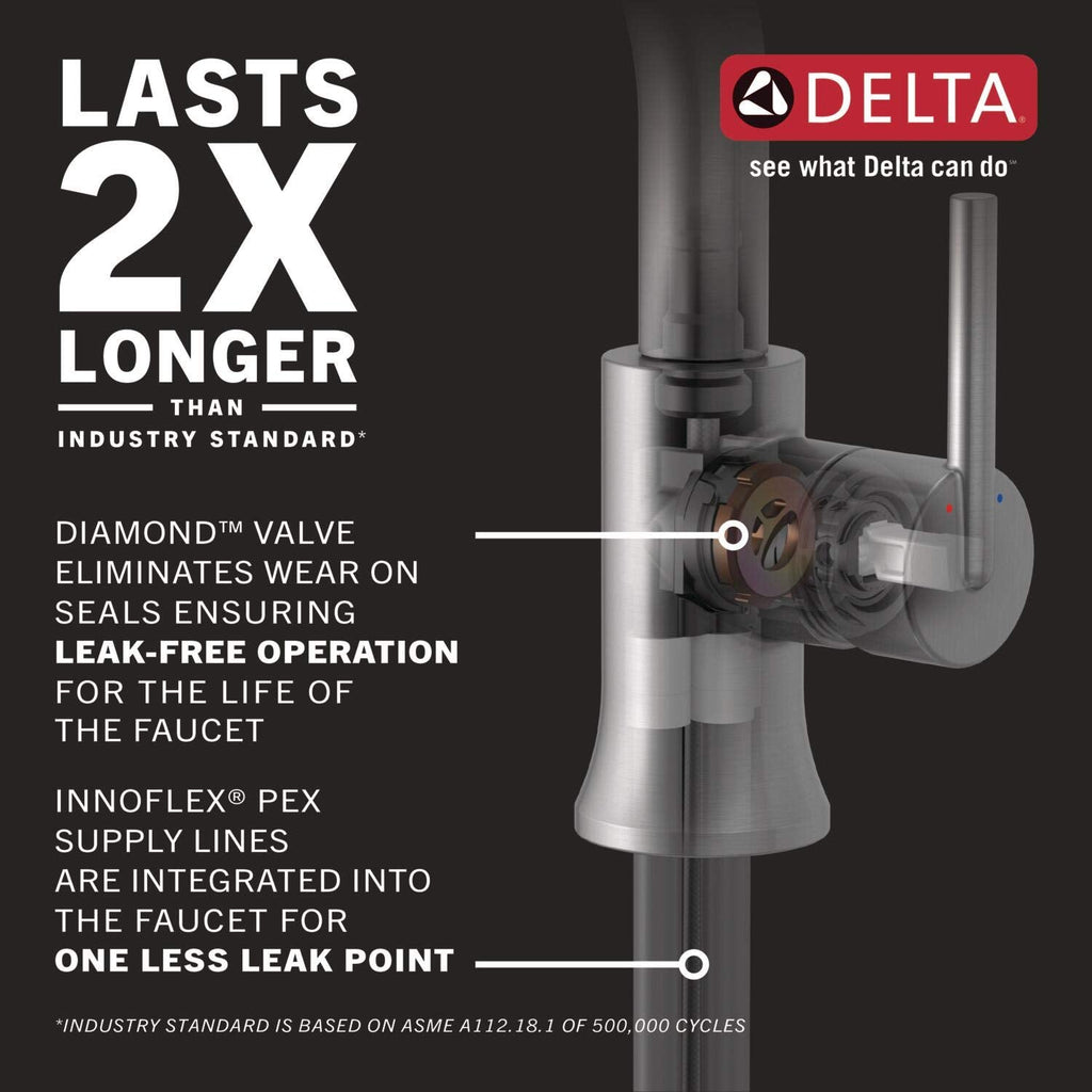 Open Box - Delta 572-SS-PR-MPU-DST - Bathroom Sink Faucets Faucet