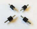 M3 Anti-Vibration Rubber Mounts Male-Male – 8mm x 8mm Bobbin Mounts (Pack of 4, 40 Shore)