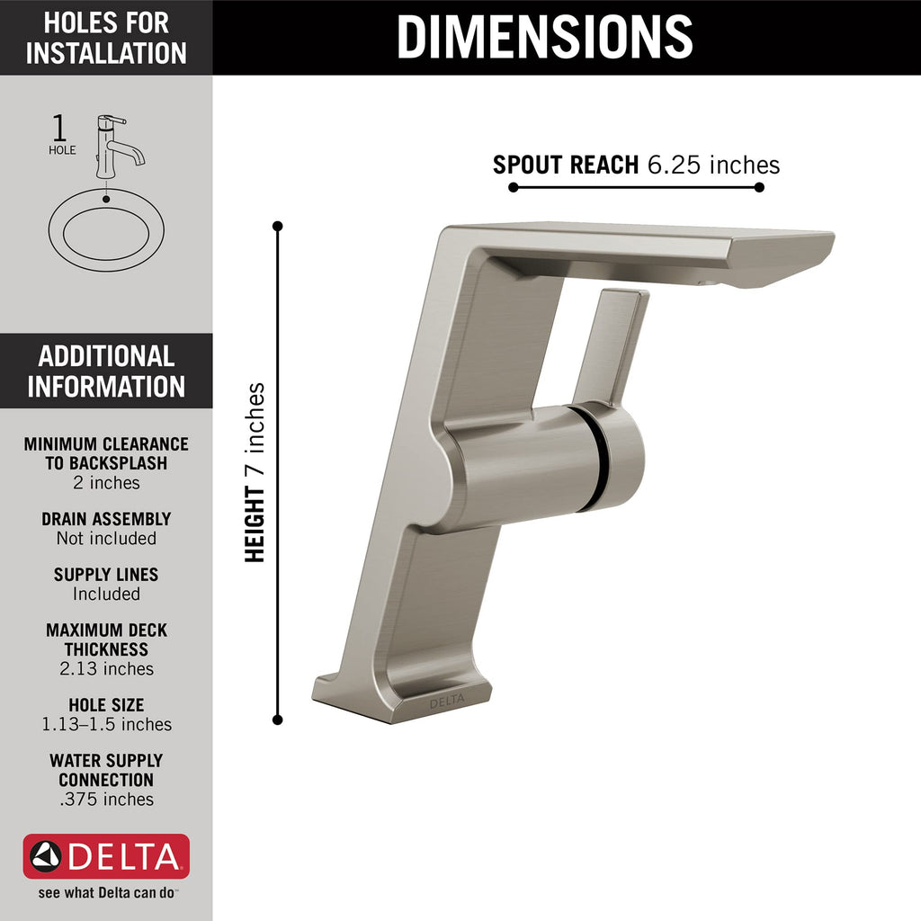 Open Box - Delta 699-SS-PR-DST - Bathroom Sink Faucets Faucet