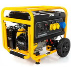JCB 7.9kW / 9.8kVA Petrol Site Generator, 115V / 230V 15hp 457cc JCB Engine, Recoil & Electric Start | JCB-G8000PE