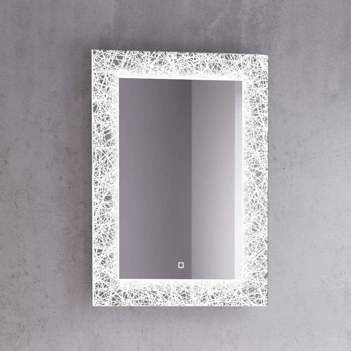 Solstice Touch Sensor LED Illuminated Mirror with Demister Pad - 500mm x 700mm