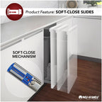 Open Box - Rev-A-Shelf 5750-14 CR 5700 Series 14.75" Wide by 58.25" Tall Four Tier Pull Out Base Cabinet Organizer