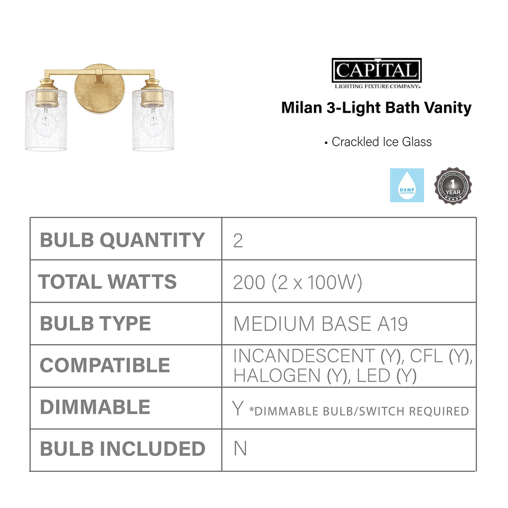 Open Box - Capital Lighting 120521CG-422 - Bathroom Fixtures Indoor Lighting