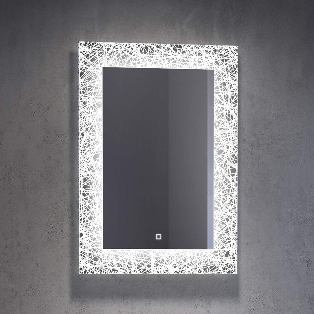 Solstice Touch Sensor LED Illuminated Mirror with Demister Pad - 500mm x 700mm