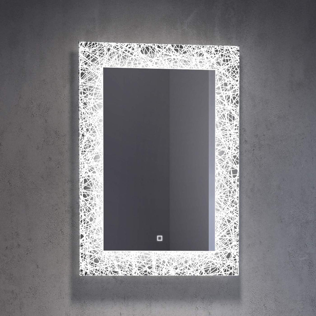 Solstice Touch Sensor LED Illuminated Mirror with Demister Pad - 500mm x 700mm