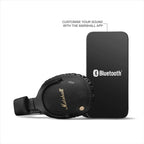 Certified Refurbished - Marshall - Monitor III A.N.C. Wireless Noise Cancelling Over-the-Ear Headphones - Black
