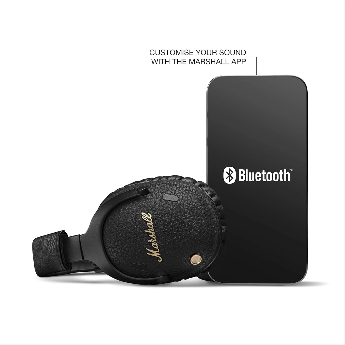 Certified Refurbished - Marshall - Monitor III A.N.C. Wireless Noise Cancelling Over-the-Ear Headphones - Black