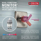 Open Box - Delta T17072-PR - Valve Trim Only Showers