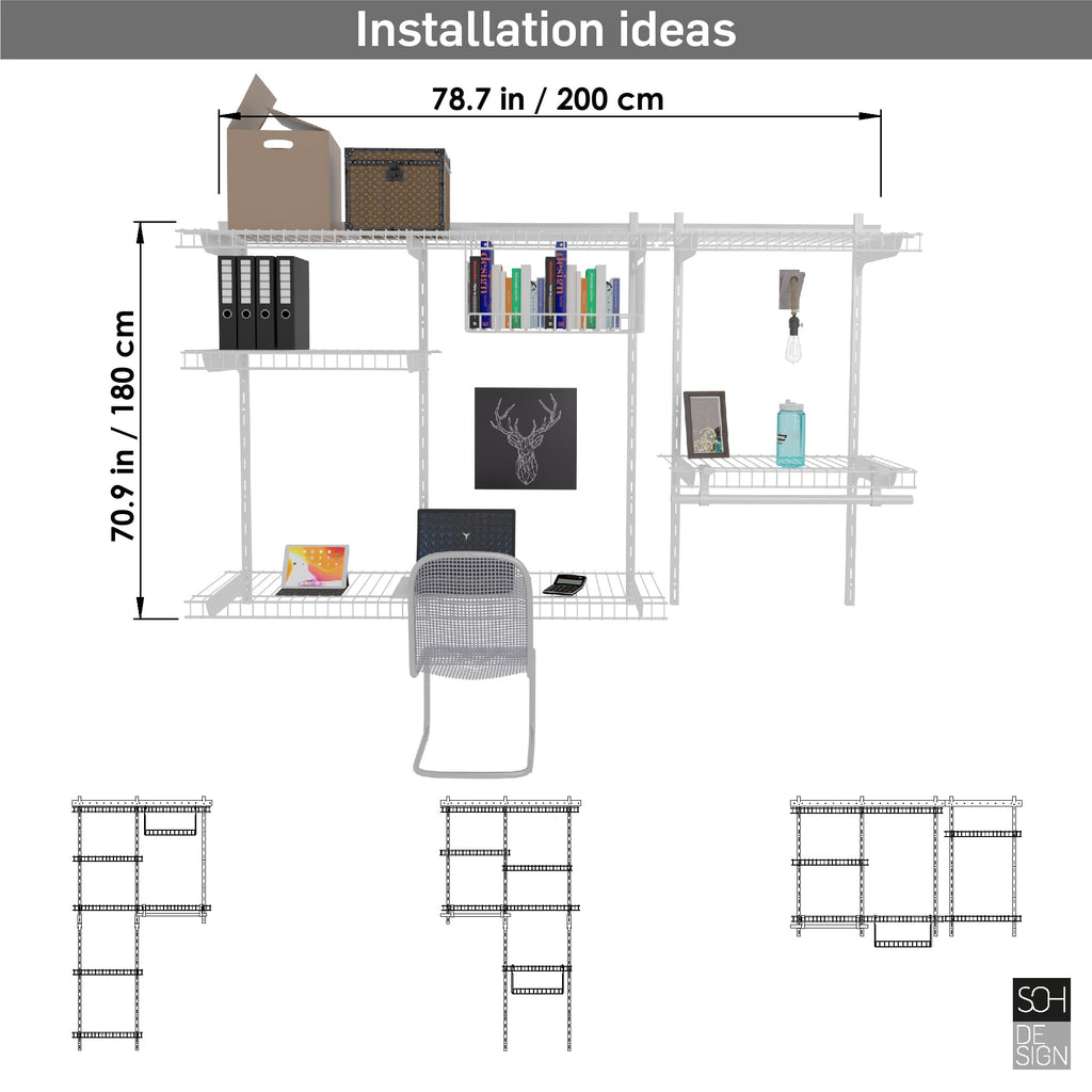 Soh Design Home, Furniture And Garden F000600 White