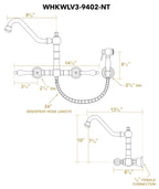 Open Box - Whitehaus WHKWLV3-9402-NT-BN - Kitchen Faucet