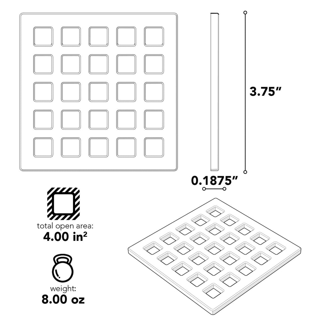 Open Box - Ebbe America E4803-PC - Shower Drains Showers