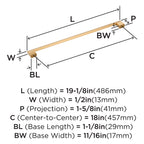 Open Box - Amerock BP55371CZ - Pulls Cabinet Hardware