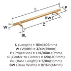 Open Box - Amerock BP36960CZ - Pulls Cabinet Hardware